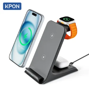 KPON 3 في 1 – قاعدة شحن لاسلكي سريعة للآيفون