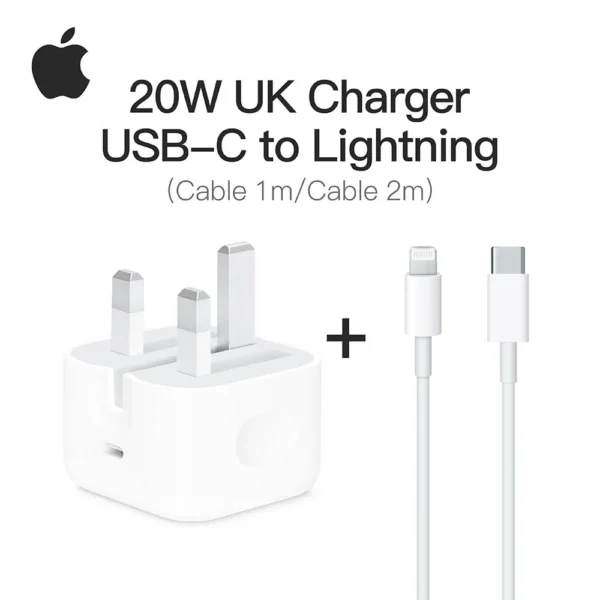 شاحن Apple الأصلي 20W PD – USB-C + كابل